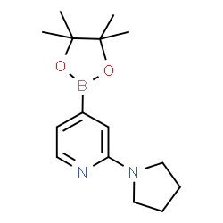 2-(pyrrolidin-1-yl)-4-(4,4,5,5-tetramethyl-1,3,2-dioxaborolan-2-yl)pyridine picture