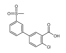 2-chloro-5-(3-methylsulfonylphenyl)benzoic acid结构式