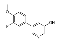 5-(3-fluoro-4-methoxyphenyl)pyridin-3-ol结构式