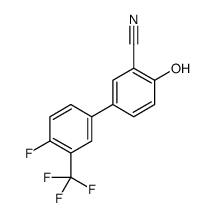 5-[4-fluoro-3-(trifluoromethyl)phenyl]-2-hydroxybenzonitrile Structure