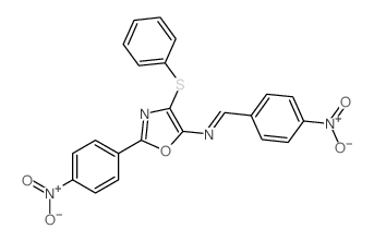 1-(4-nitrophenyl)-N-[2-(4-nitrophenyl)-4-phenylsulfanyl-1,3-oxazol-5-yl]methanimine picture