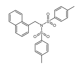 4-methyl-N-(naphthalen-1-ylmethyl)-N-tosylbenzenesulfonamide Structure