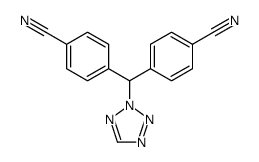 4-[(4-cyanophenyl)-(tetrazol-2-yl)methyl]benzonitrile结构式