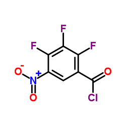 2,3,4-Trifluoro-5-nitrobenzoyl chloride结构式