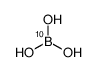 硼酸-(10-B)结构式