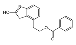 4-[2-(苯甲酰基氧基)乙基]-1,3-二氢-2H-吲哚-2-星空app结构式