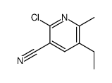 2-chloro-3-cyano-5-ethyl-6-methylpyridine结构式