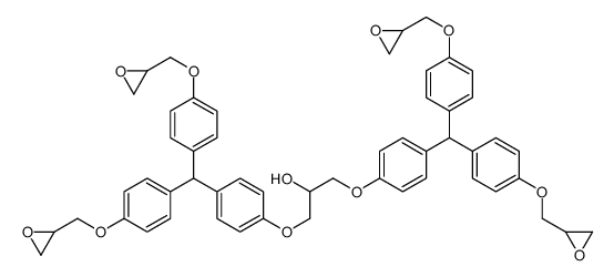 1,3-bis[4-[bis[4-(oxiran-2-ylmethoxy)phenyl]methyl]phenoxy]propan-2-ol结构式