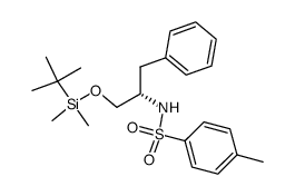 (S)-N-[1-benzyl-2-(tert-butyldimethylsilyloxy)ethyl]-p-toluenesulfonamide Structure