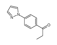 1-(4-pyrazol-1-ylphenyl)propan-1-one Structure