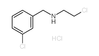 Benzenemethanamine,3-chloro-N-(2-chloroethyl)-, hydrochloride (1:1) Structure