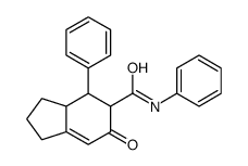 6-oxo-N,4-diphenyl-1,2,3,3a,4,5-hexahydroindene-5-carboxamide Structure