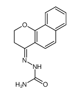 2,3-dihydro-benzo[h]chromen-4-one semicarbazone Structure