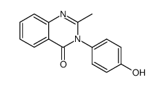 1-(2-methyl-4-oxo-4H-quinazolin-3-yl)-4-hydroxybenzene结构式