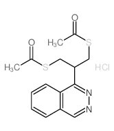 1-(3-acetylsulfanyl-2-phthalazin-1-yl-propyl)sulfanylethanone Structure
