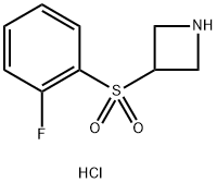 3-((2-Fluorophenyl)sulfonyl)azetidine hydrochloride Structure