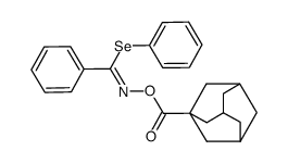 phenyl N-((adamantane-1-carbonyl)oxy)benzimidoselenoate结构式