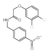 Acetamide,2-(3,4-dichlorophenoxy)-N-[(4-nitrophenyl)methyl]- Structure