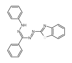 5-(2-benzothiazolyl)-1,3-diphenylformazan Structure