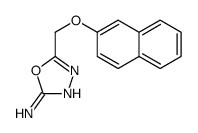 5-(naphthalen-2-yloxymethyl)-1,3,4-oxadiazol-2-amine结构式