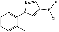 1-(2-Tolyl)-1H-pyrazole-4-boronic acid structure