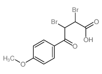 Benzenebutanoic acid, a,b-dibromo-4-methoxy-g-oxo-, (aR,bS)-rel-结构式