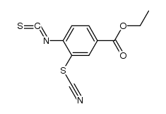 4-isothiocyanato-3-thiocyanato-benzoic acid ethyl ester结构式