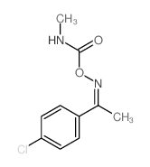 Acetophenone,4'-chloro-, O-(methylcarbamoyl)oxime (8CI) structure