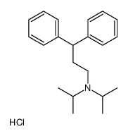 (3,3-diphenylpropyl)diisopropylammonium chloride structure