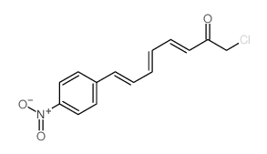 3,5,7-Octatrien-2-one,1-chloro-8-(4-nitrophenyl)-结构式