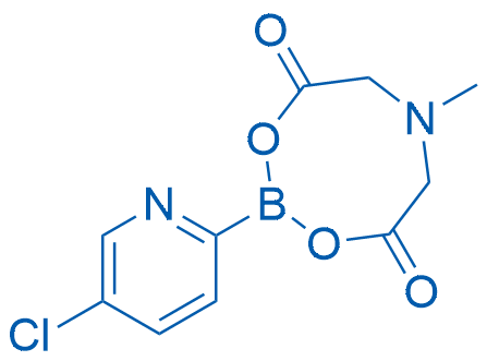 2-(5-氯吡啶-2-基)-6-甲基-1,3,6,2-二氧氮硼杂环辛烷-4,8-二酮结构式