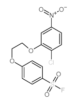 Benzenesulfonylfluoride, 4-[2-(2-chloro-5-nitrophenoxy)ethoxy]-结构式