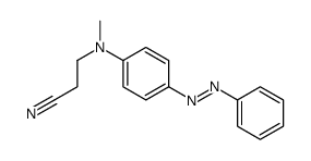 3-(N-methyl-4-phenyldiazenylanilino)propanenitrile Structure