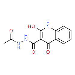 N'-acetyl-4-hydroxy-2-oxo-1,2-dihydroquinoline-3-carbohydrazide picture