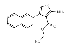 Ethyl 2-amino-4-(2-naphthyl)thiophene-3-carboxylate structure