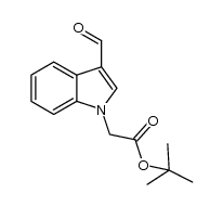 1H-INDOLE-1-ACETIC ACID, 3-FORMYL-, 1,1-DIMETHYLETHYL ESTER Structure