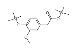 4-(Trimethylsilyloxy)-3-methoxybenzeneacetic acid trimethylsilyl ester结构式