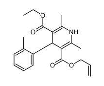 3-O-ethyl 5-O-prop-2-enyl 2,6-dimethyl-4-(2-methylphenyl)-1,4-dihydropyridine-3,5-dicarboxylate Structure