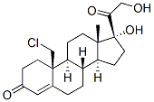 19-Chloro-17,21-dihydroxypregn-4-ene-3,20-dione structure