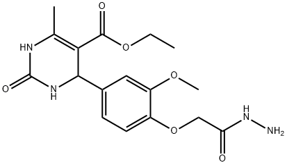 ethyl 4-[4-(2-hydrazinyl-2-oxoethoxy)-3-methoxyphenyl]-6-methyl-2-oxo-1,2,3,4-tetrahydropyrimidine-5-carboxylate结构式