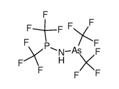 Bis(trifluormethyl)arsanyl-bis(trifluormethyl)phosphanylamin Structure