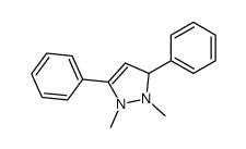 1,2-dimethyl-3,5-diphenyl-3H-pyrazole Structure