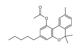 6,6,9-Trimethyl-3-pentyl-6H-dibenzo[b,d]pyran-1-ol acetate Structure