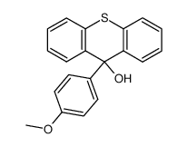 9-(4-methoxyphenyl)thioxanthenol结构式