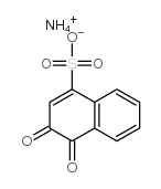 3,4-Dihydro-3,4-dioxo-1-naphthalenesulfonic acid ammonium salt结构式