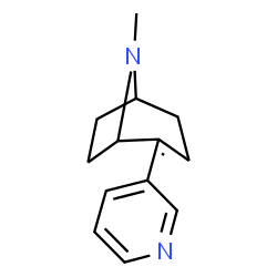 8-Azabicyclo[3.2.1]oct-2-ene,8-methyl-2-(3-pyridinyl)-(9CI)结构式