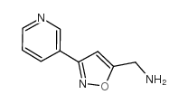 (3-pyridin-3-yl-1,2-oxazol-5-yl)methanamine结构式