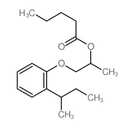 1-(2-butan-2-ylphenoxy)propan-2-yl pentanoate Structure