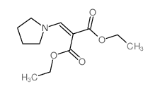 Diethyl (1-pyrrolidinemethylene)malonate Structure