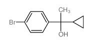 Benzenemethanol,4-bromo-a-cyclopropyl-a-methyl- Structure